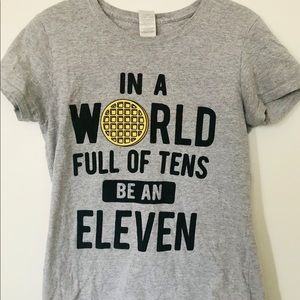 Grey Stranger Things T-shirt